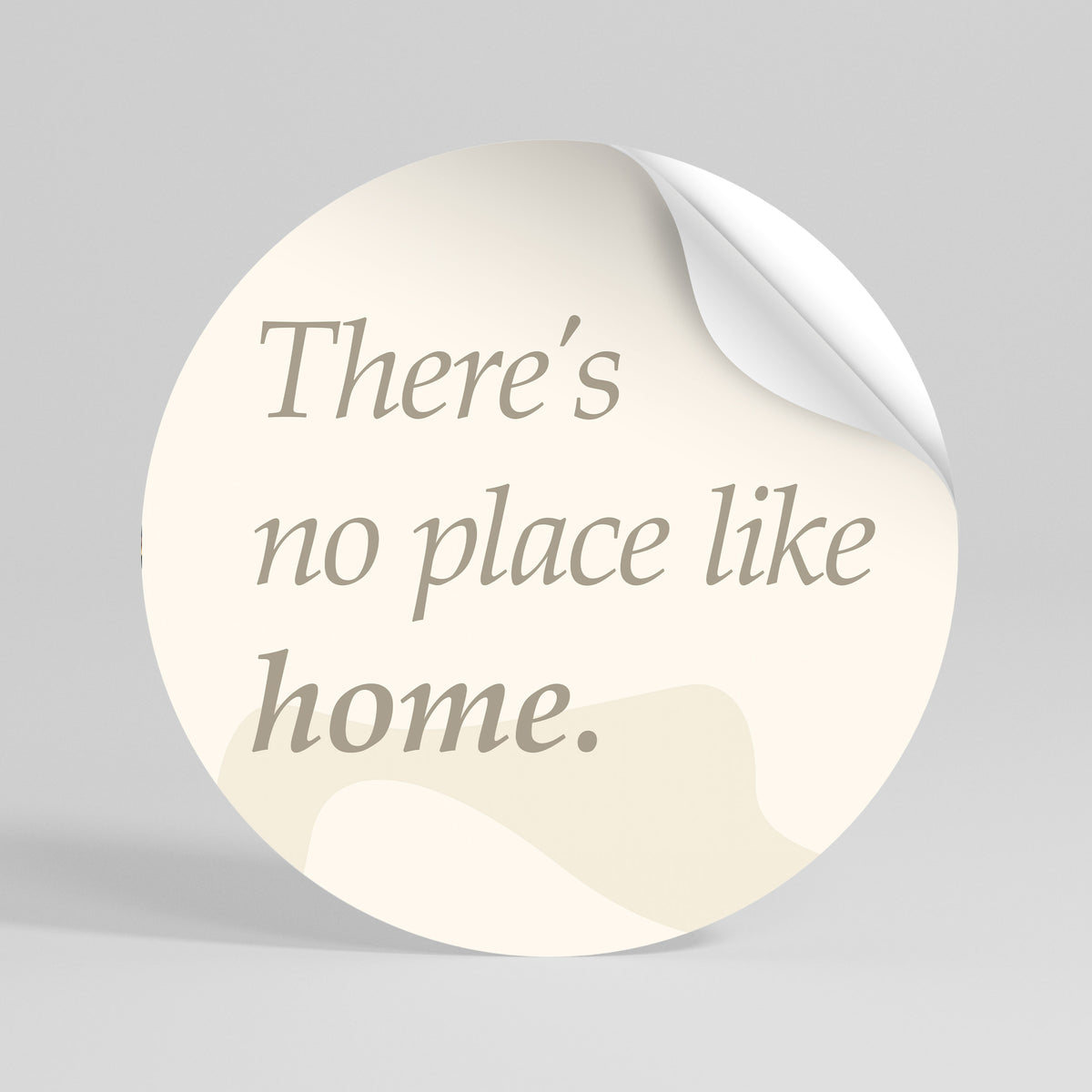 COMFORT ZONE Peel and Stick Round Sticker