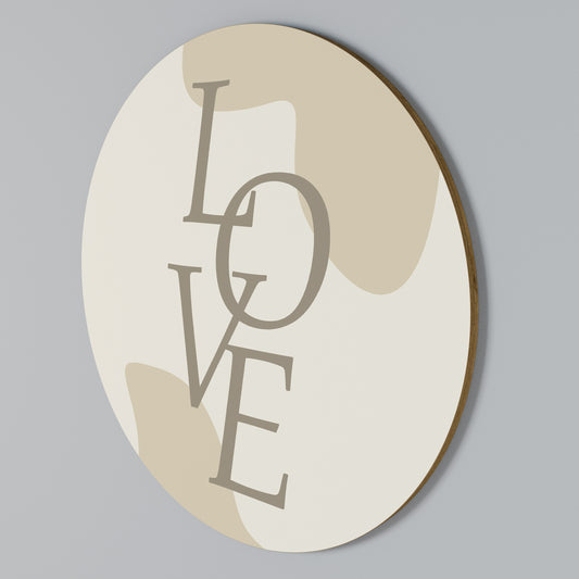 LOVE IN FORM Arte de Parede Redonda