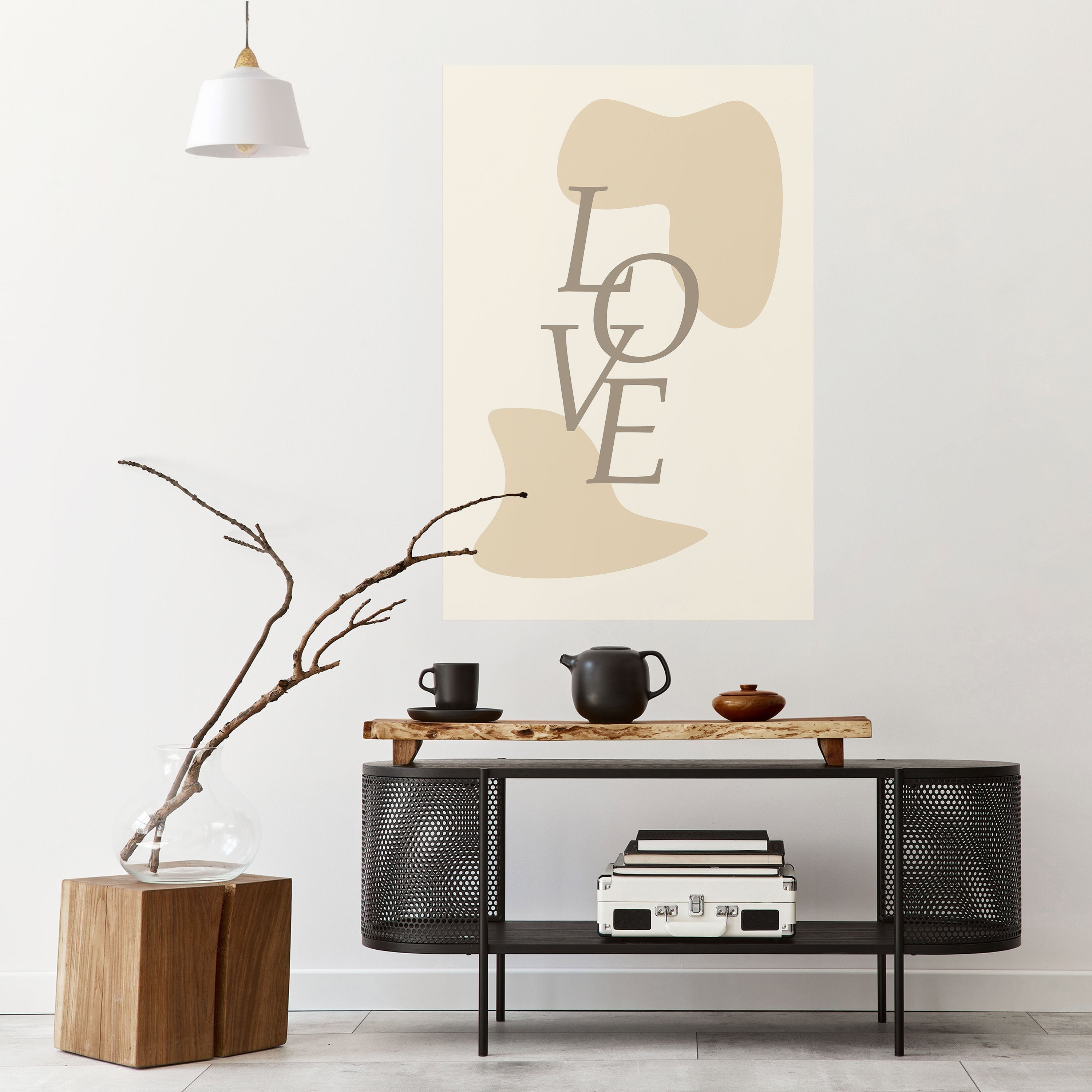 LOVE IN FORM Poster Vertical Autocolante