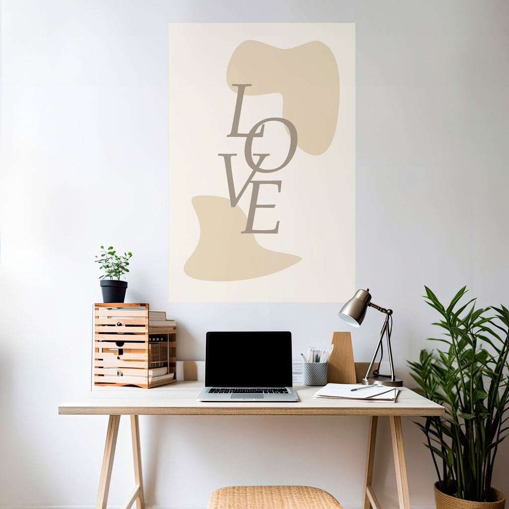LOVE IN FORM Poster Vertical Autocolante