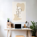 LOVE IN FORM Poster Vertical Autocolante