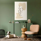 LOVE IN FORM Poster Vertical Autocolante