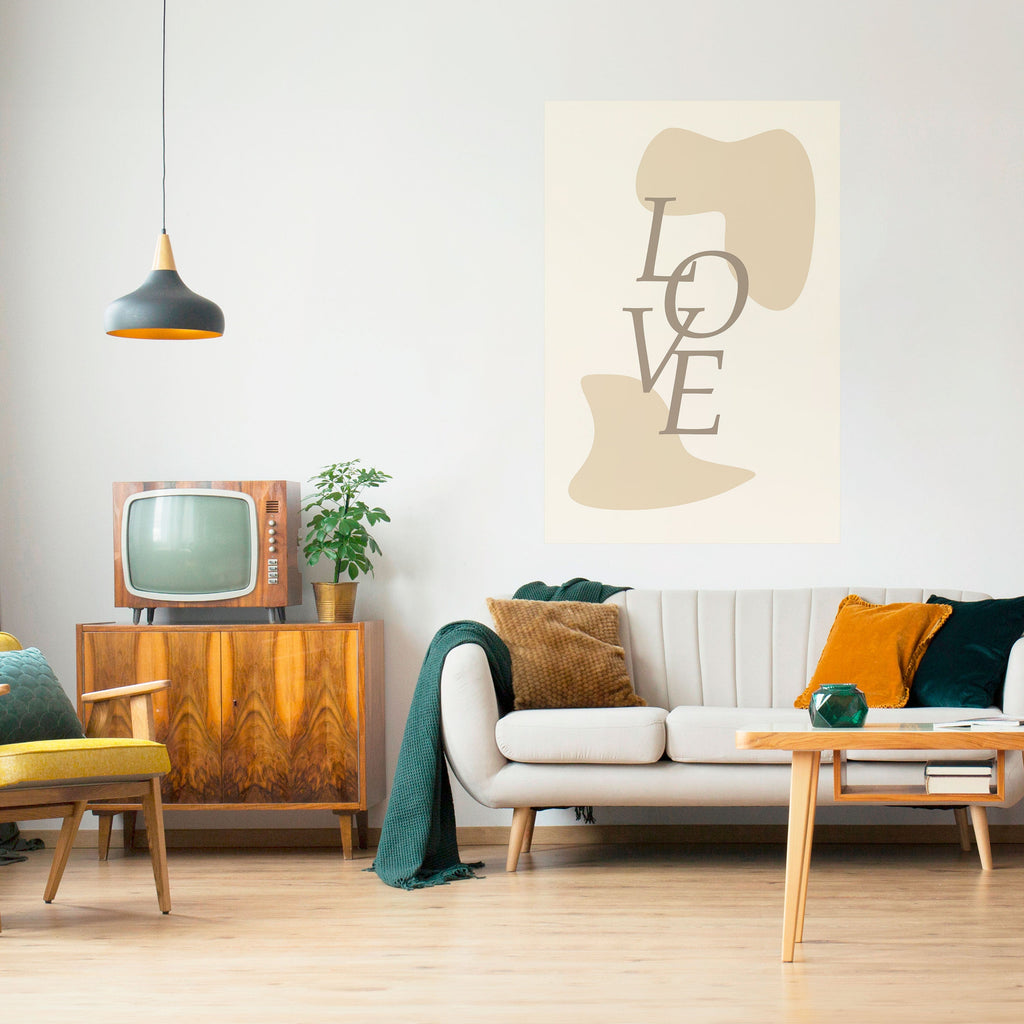 LOVE IN FORM Poster Vertical Autocolante