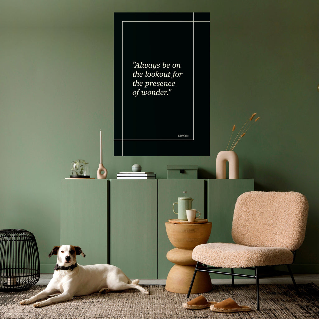 WONDERS UNVEILED Peel and Stick Vertical Poster