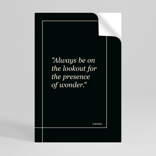 WONDERS UNVEILED Póster Autocolante Vertical