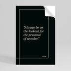 WONDERS UNVEILED Peel and Stick Vertical Poster