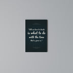 DECISIONS IN MOMENTS Vertical Canvas Print