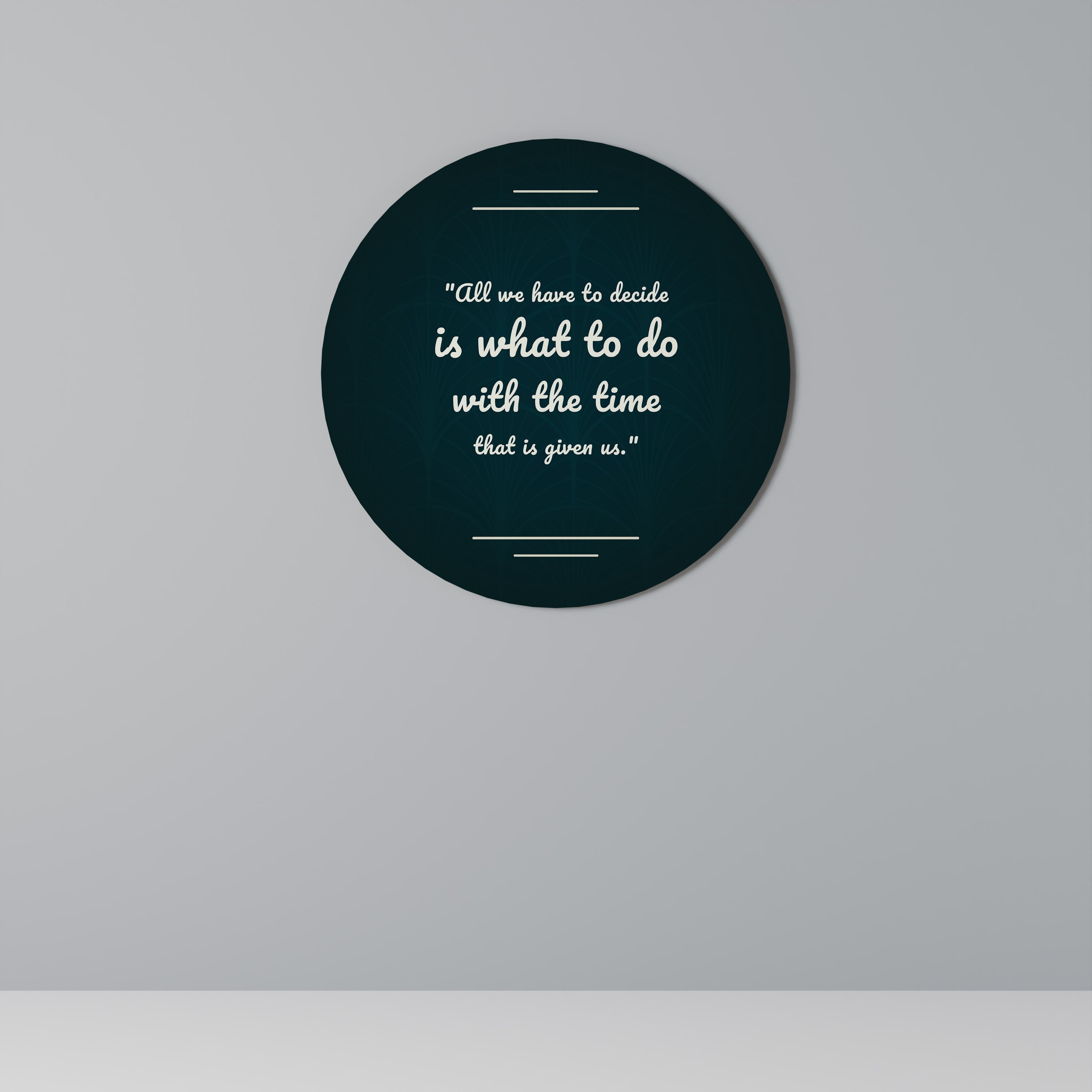 DECISIONS IN MOMENTS Quadro Redondo Decorativo