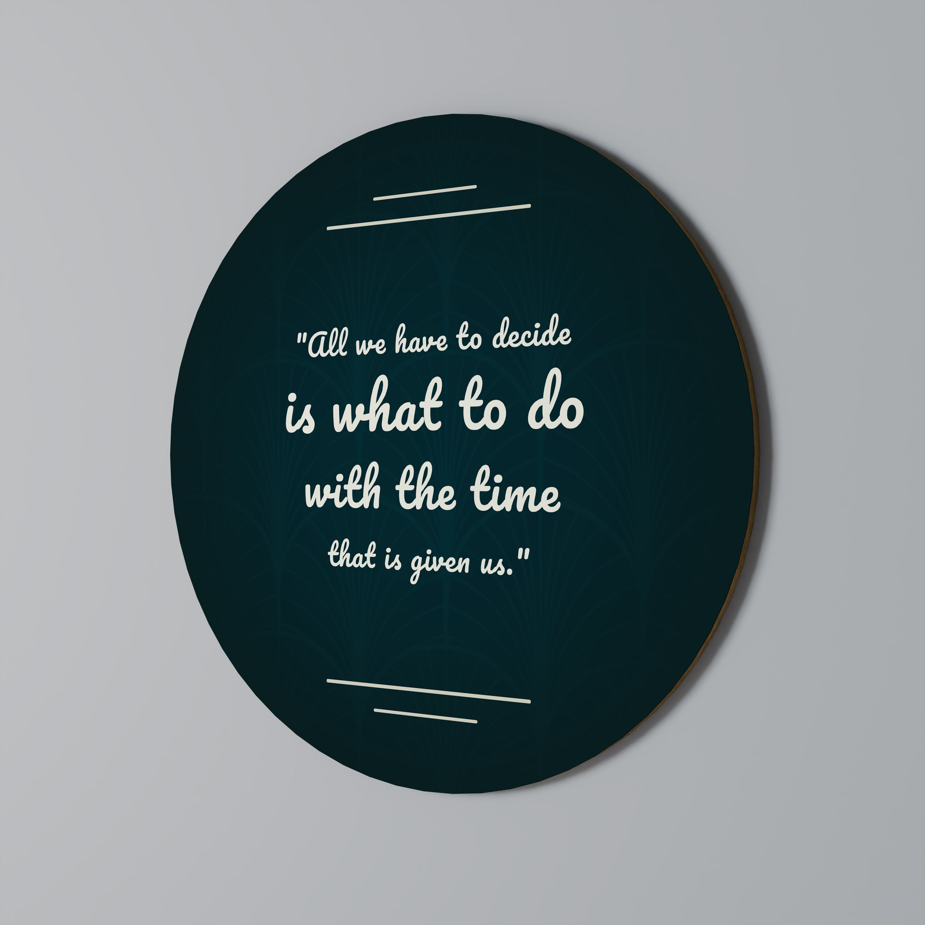 DECISIONS IN MOMENTS Quadro Redondo Decorativo