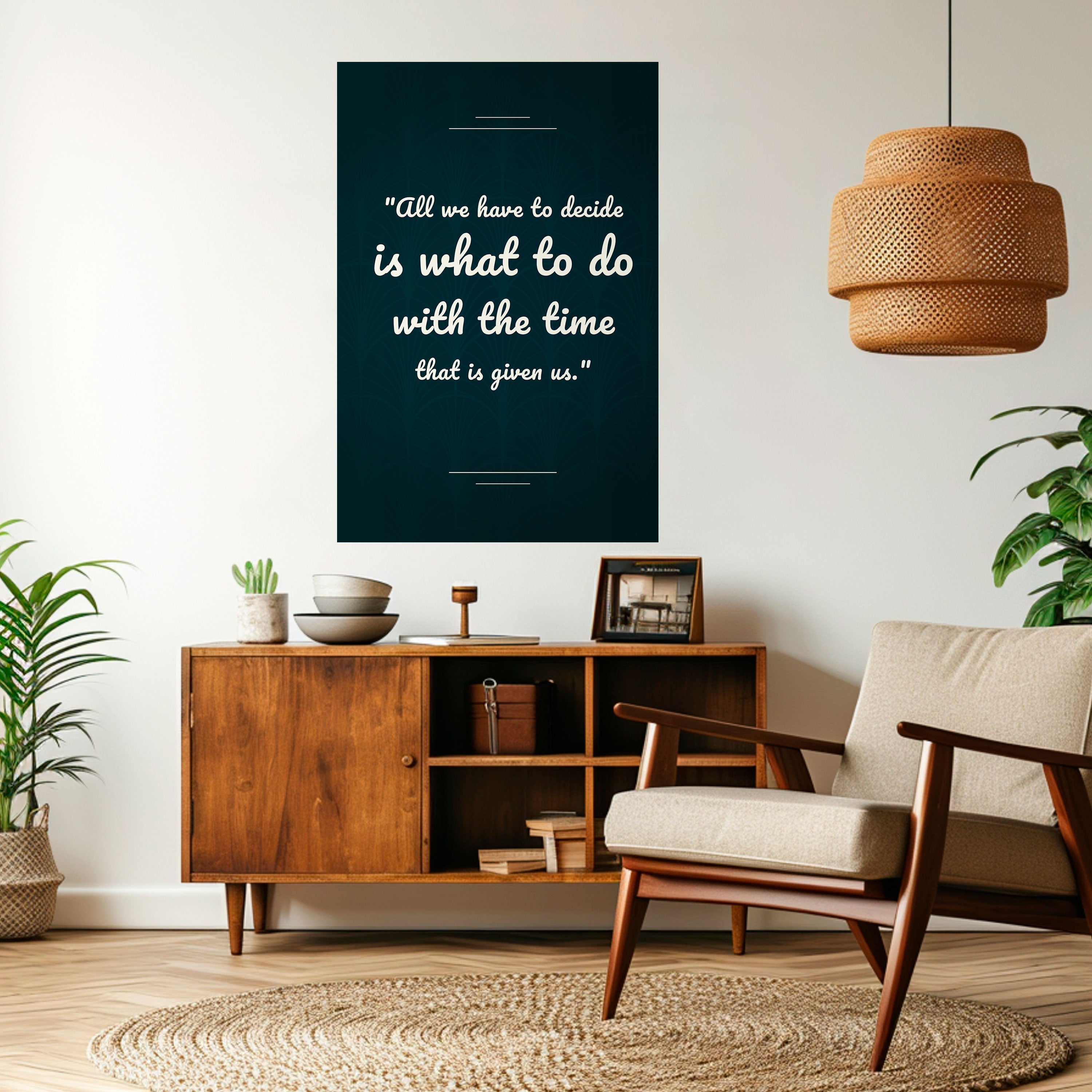 DECISIONS IN MOMENTS Poster Vertical Autocolante