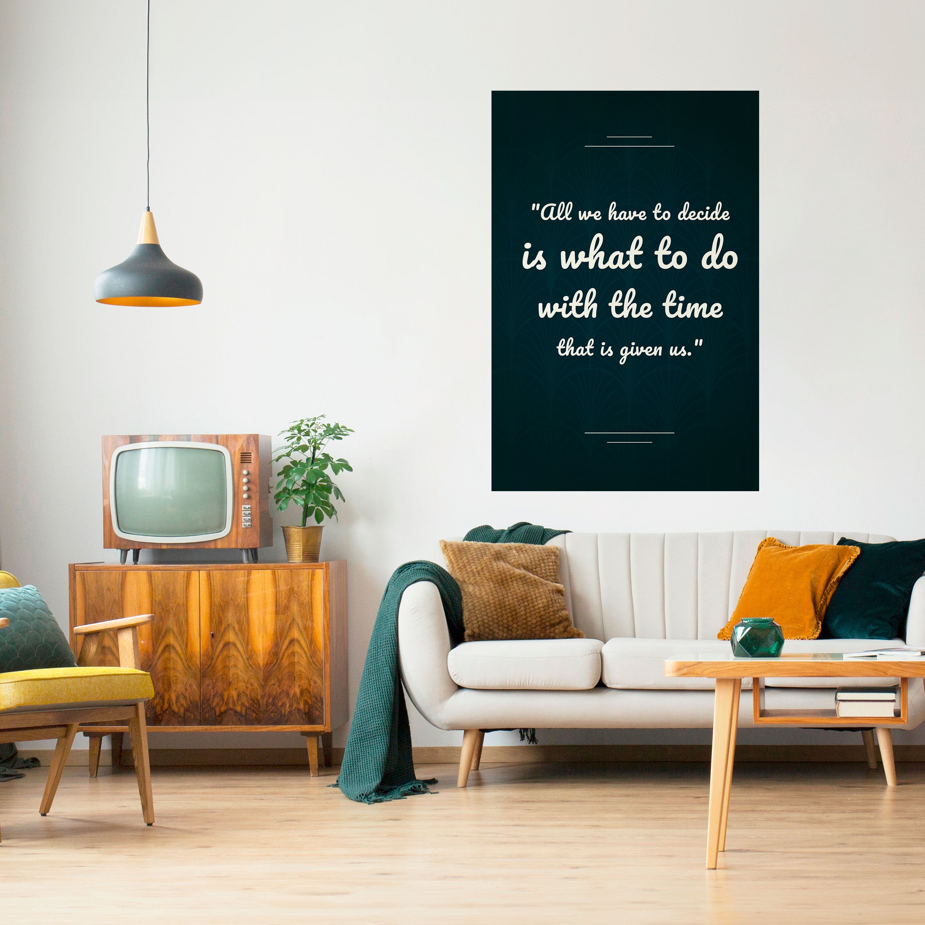 DECISIONS IN MOMENTS Poster Vertical Autocolante