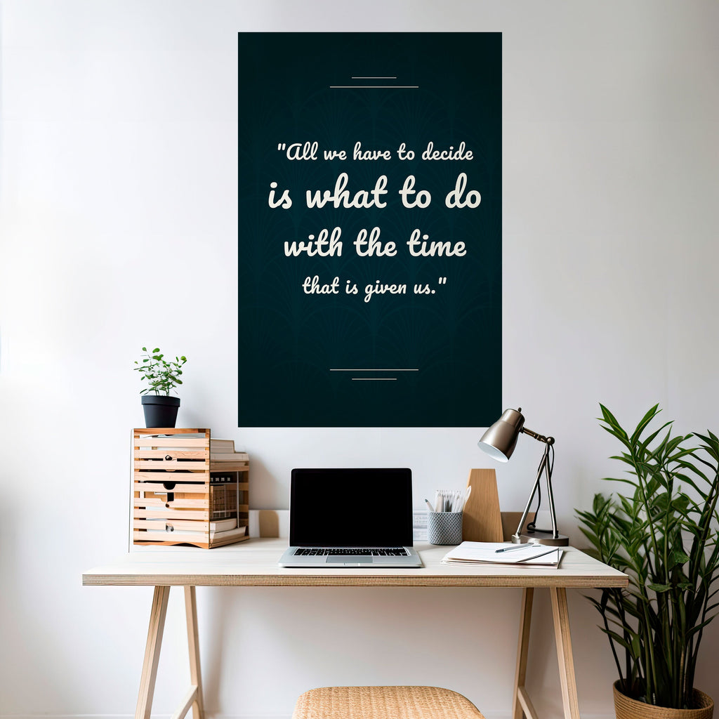 DECISIONS IN MOMENTS Poster Vertical Autocolante