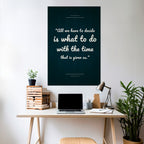 DECISIONS IN MOMENTS Poster Vertical Autocolante