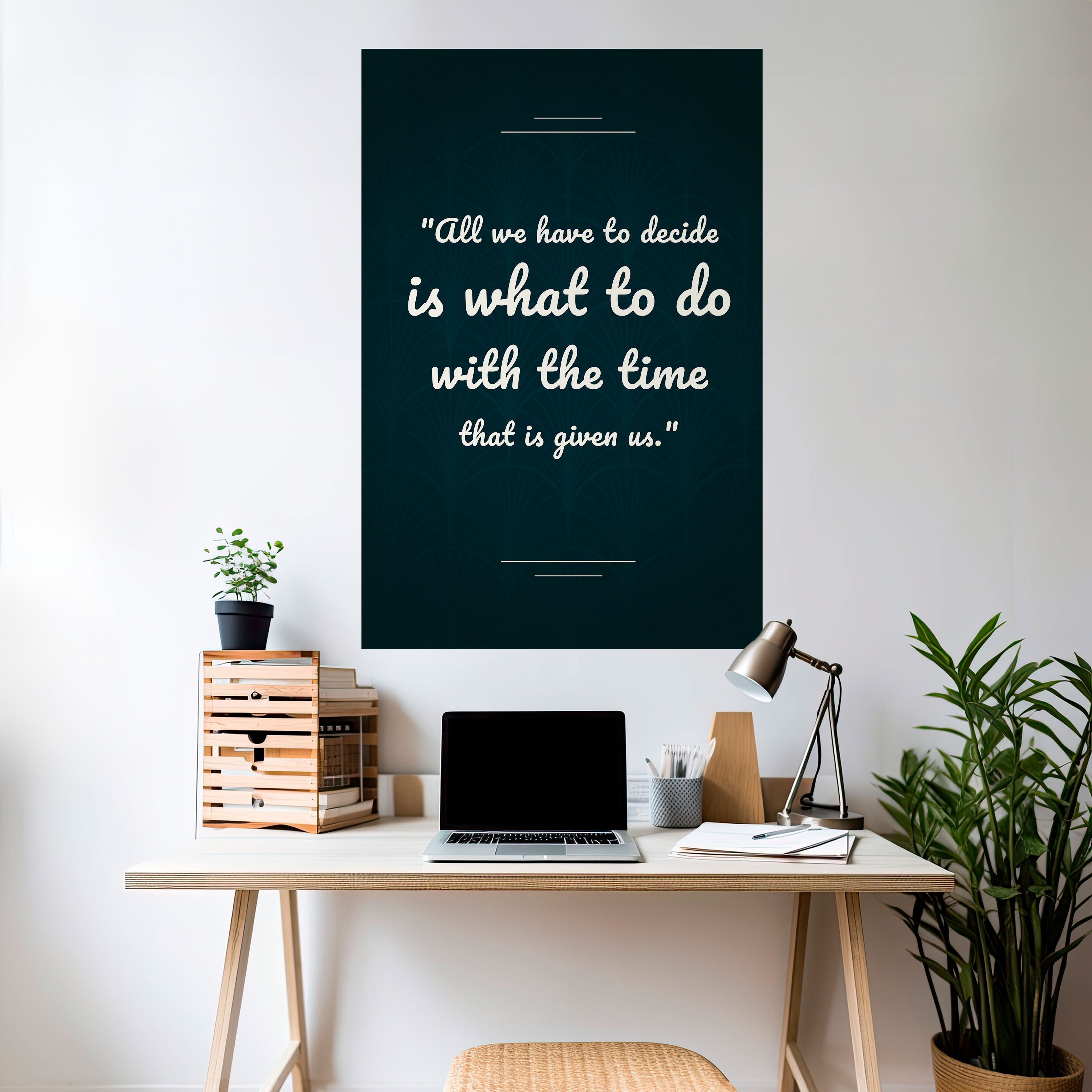 DECISIONS IN MOMENTS Poster Vertical Autocolante