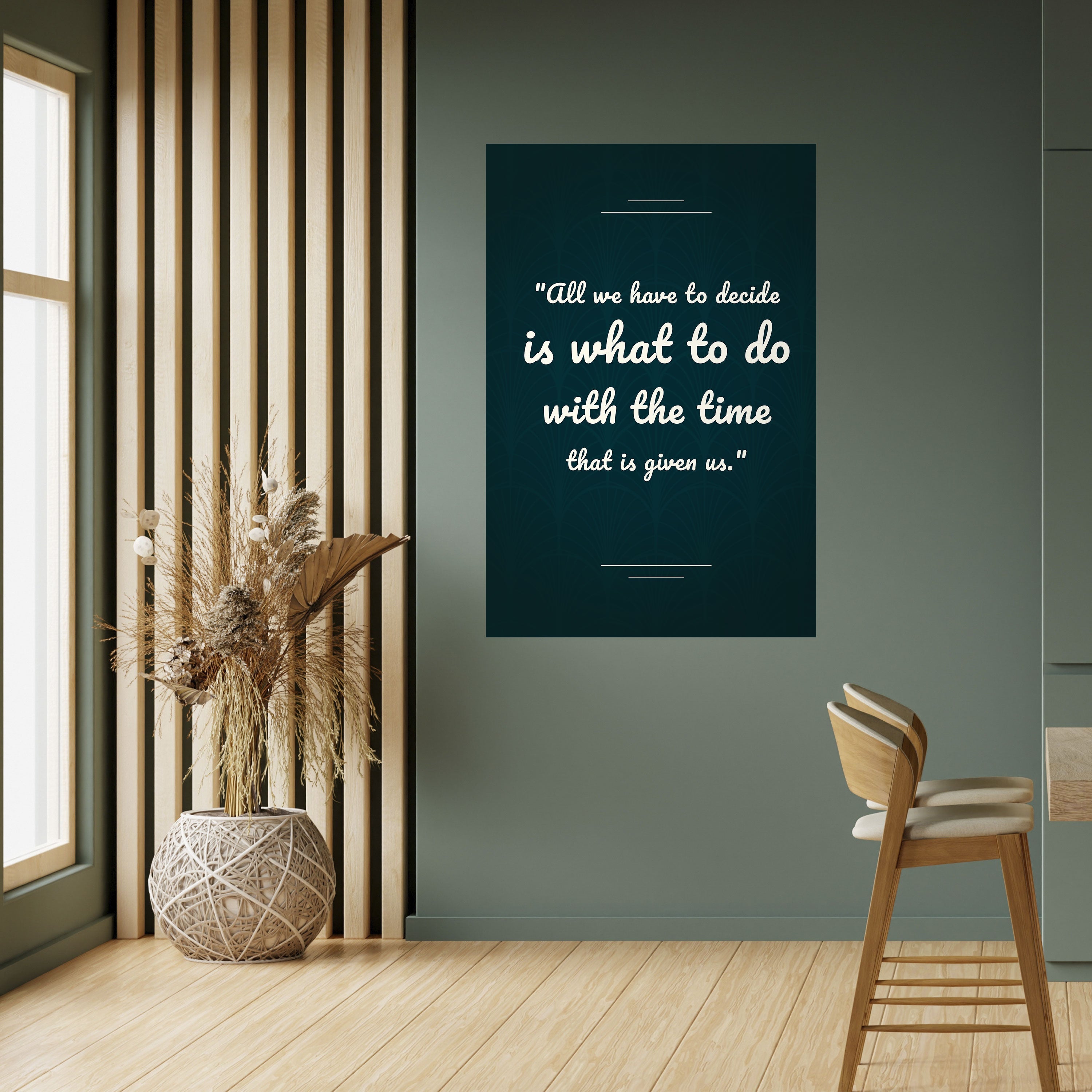 DECISIONS IN MOMENTS Poster Vertical Autocolante