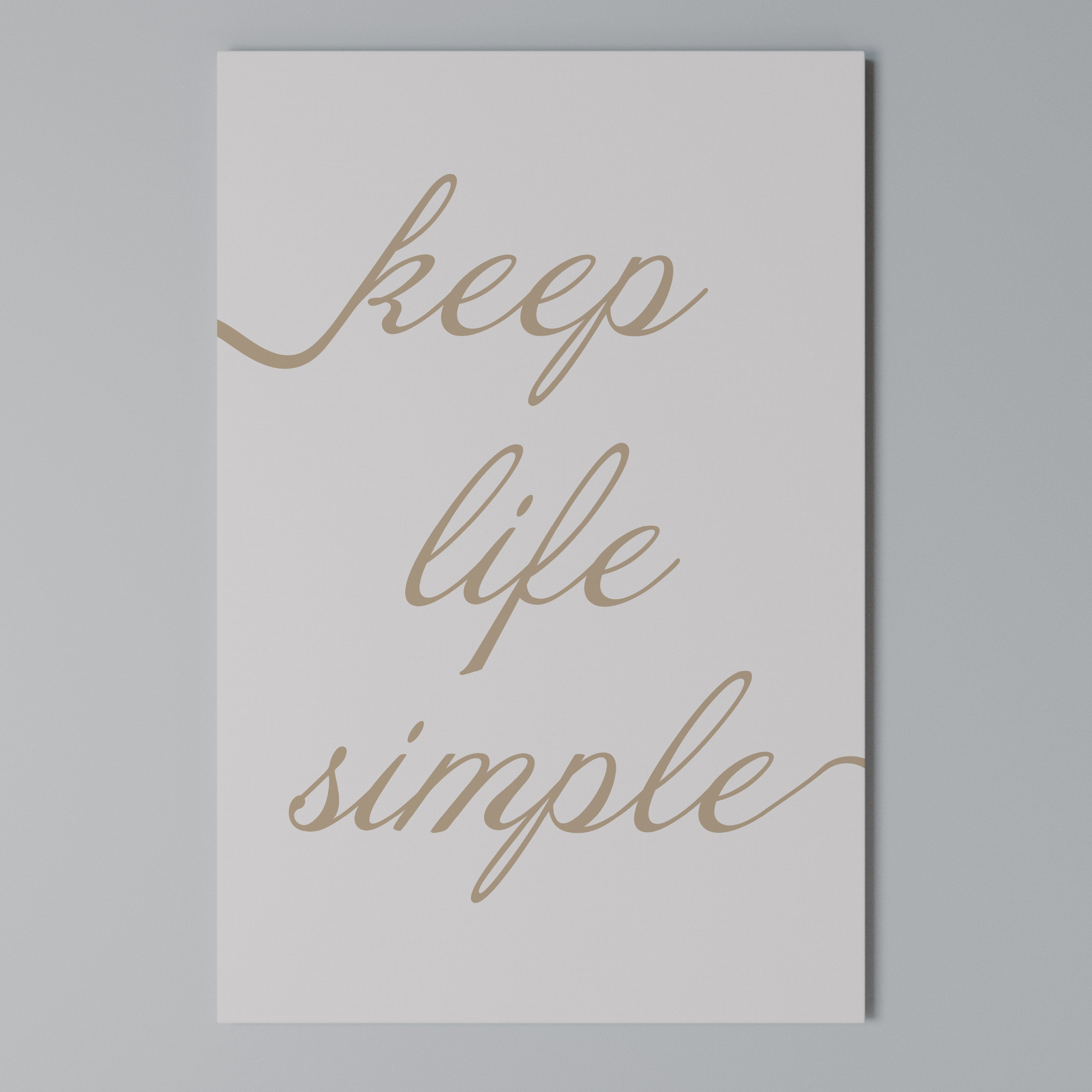 MINIMALIST MANTRA Quadro em tela vertical