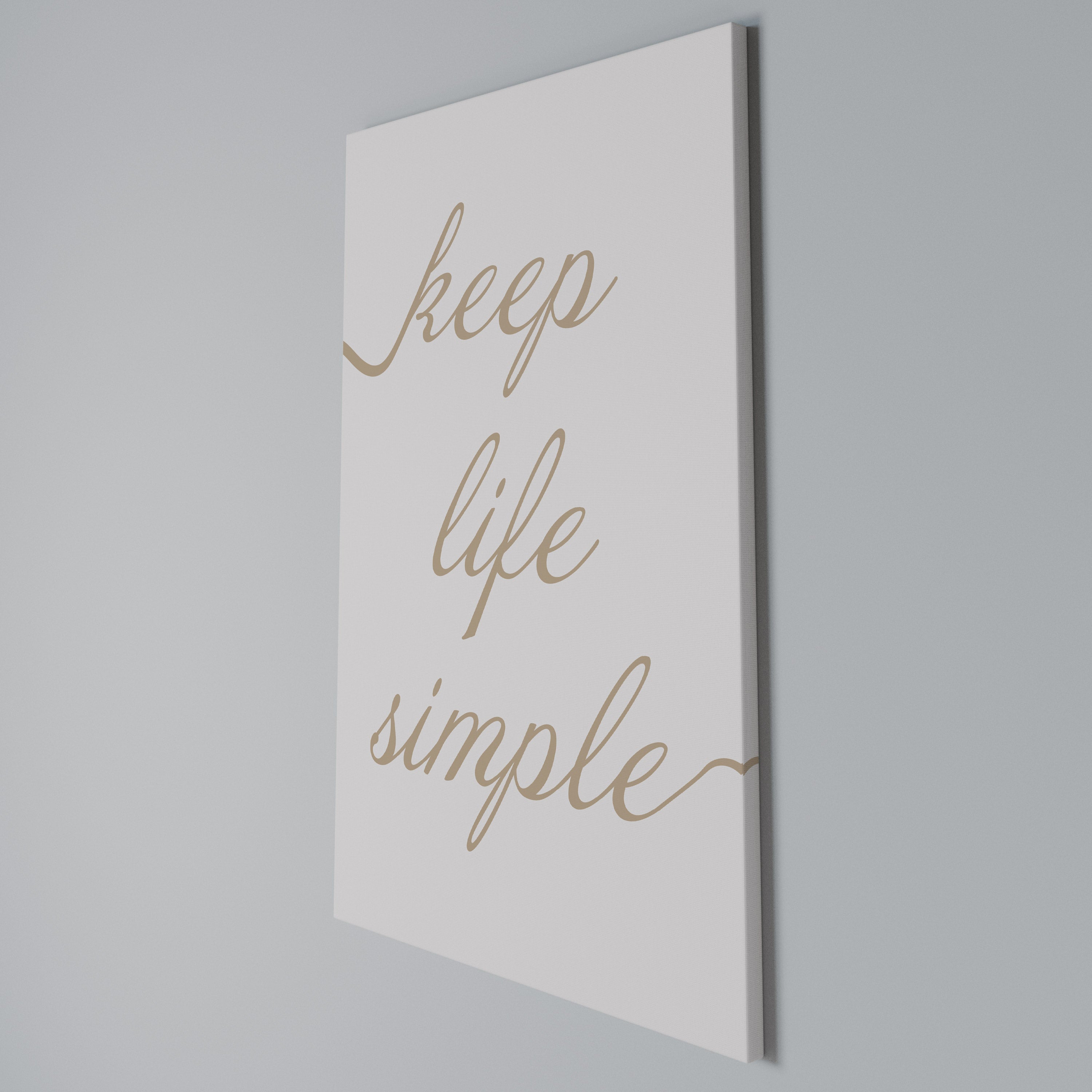 MINIMALIST MANTRA Quadro em tela vertical