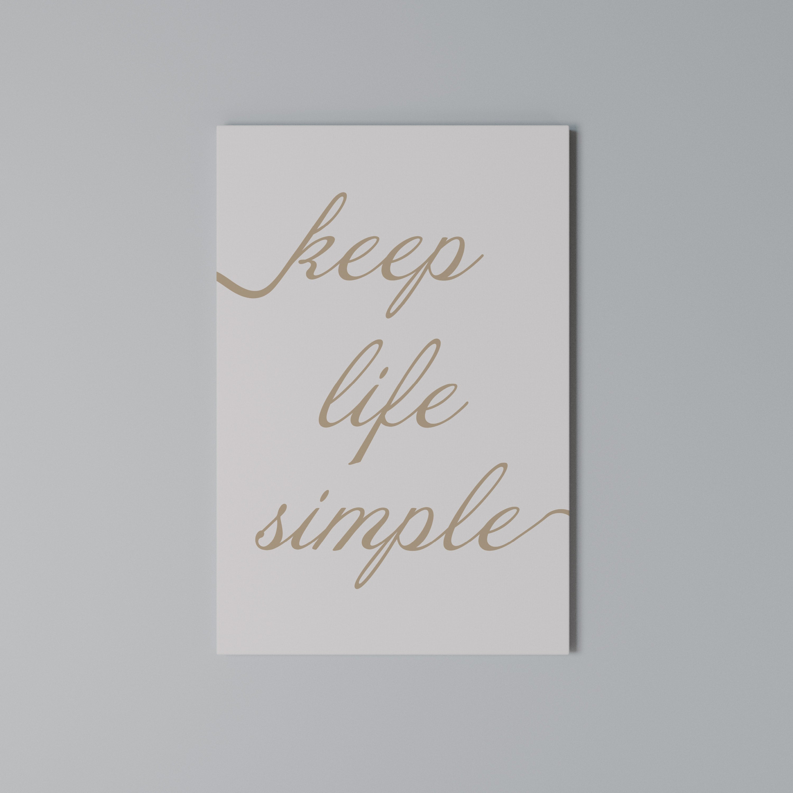 MINIMALIST MANTRA Quadro em tela vertical