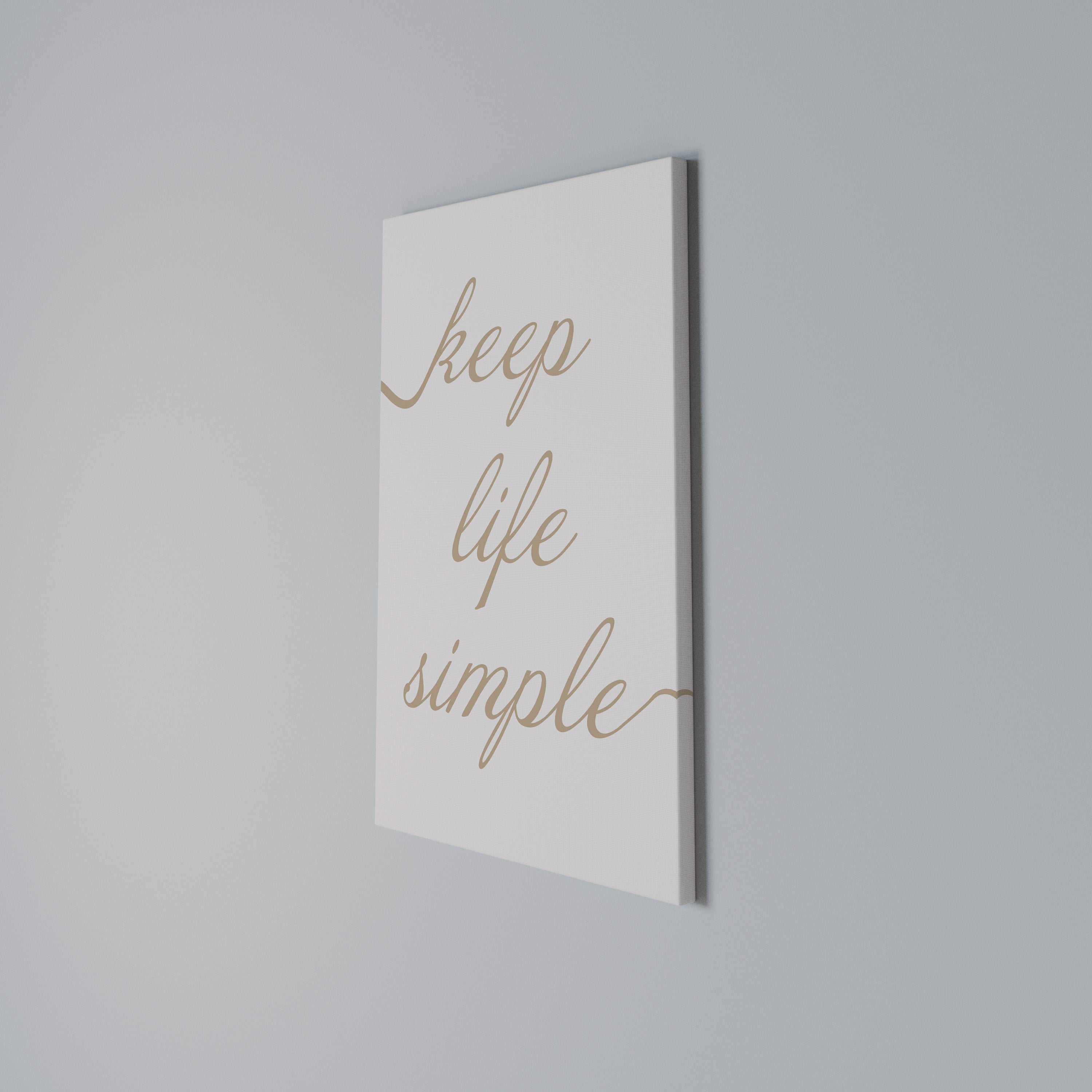 MINIMALIST MANTRA Quadro em tela vertical