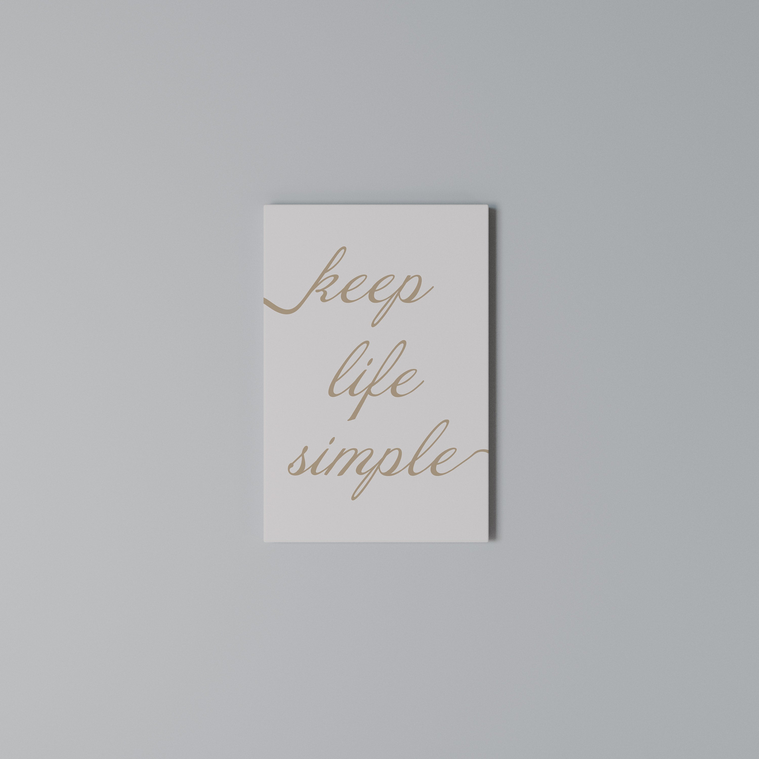 MINIMALIST MANTRA Quadro em tela vertical