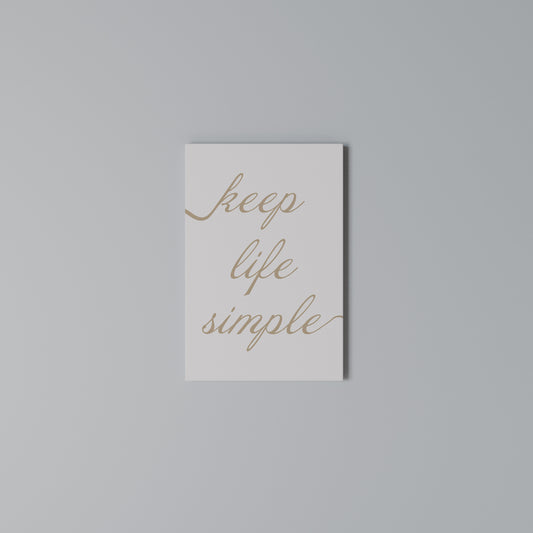 MINIMALIST MANTRA Quadro em tela vertical