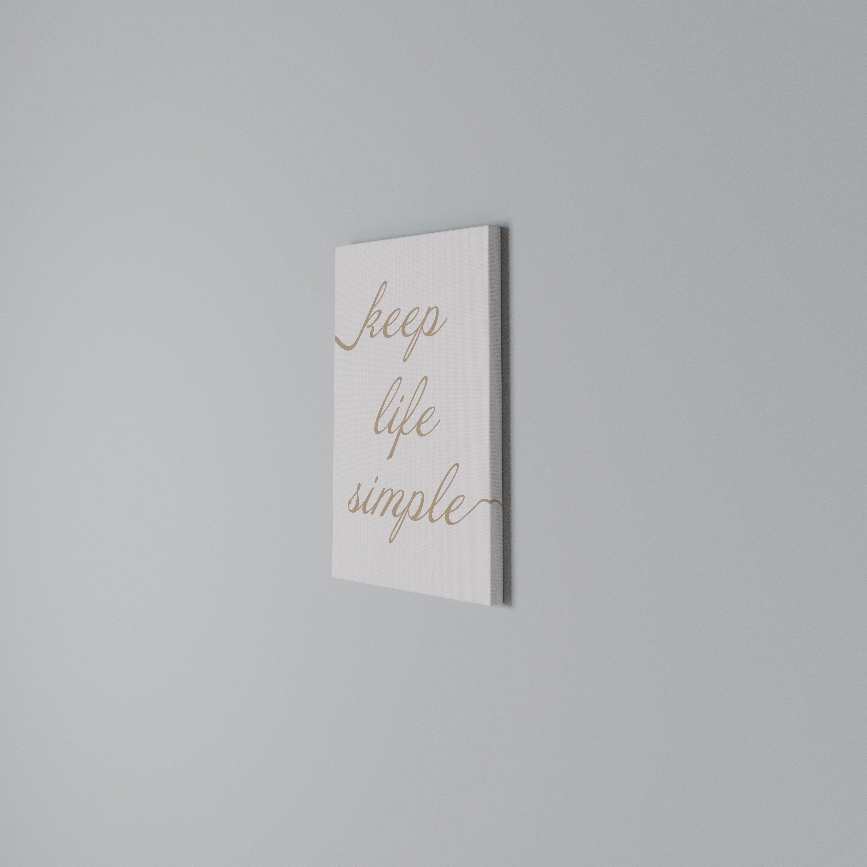 MINIMALIST MANTRA Quadro em tela vertical