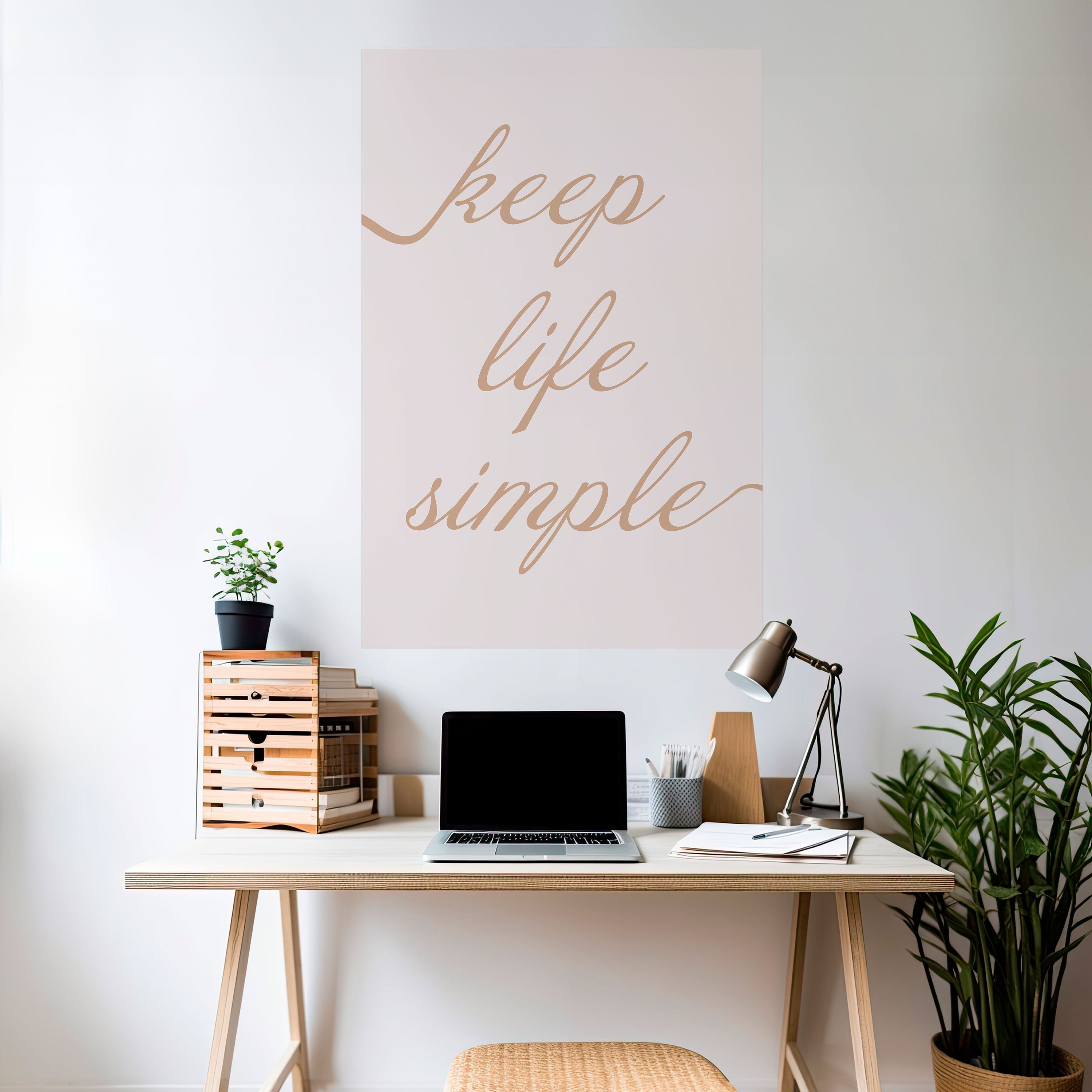 MINIMALIST MANTRA Poster Vertical Autocolante