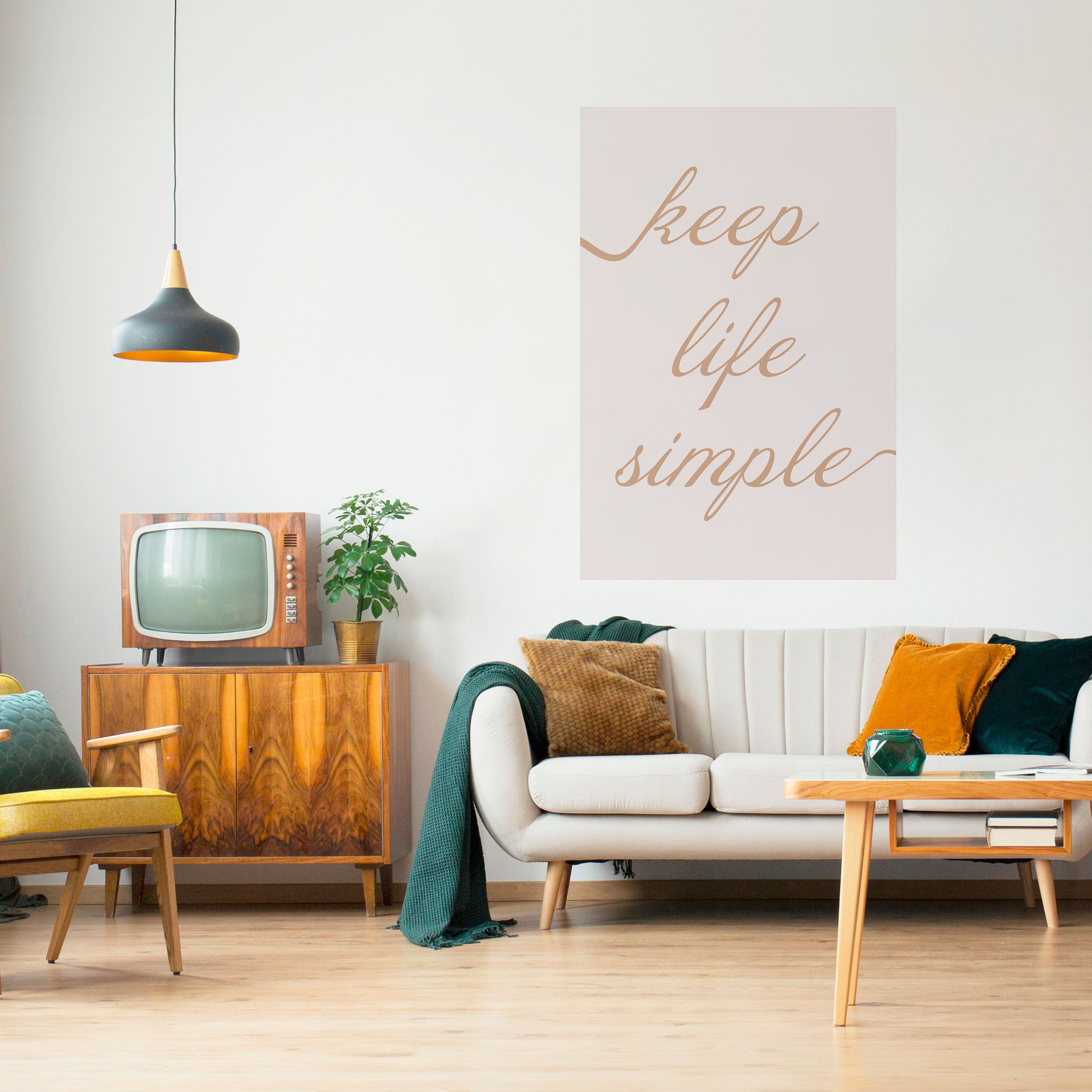 MINIMALIST MANTRA Poster Vertical Autocolante