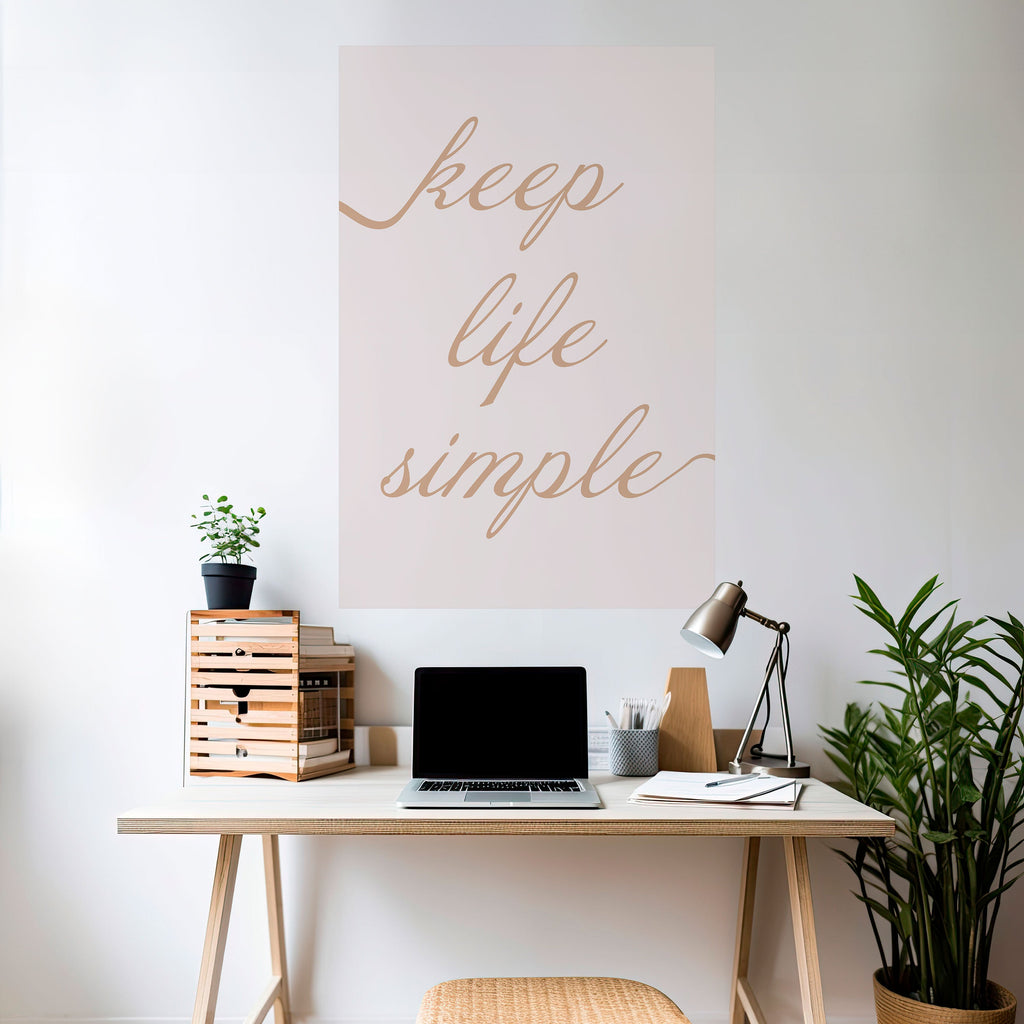 MINIMALIST MANTRA Poster Vertical Autocolante
