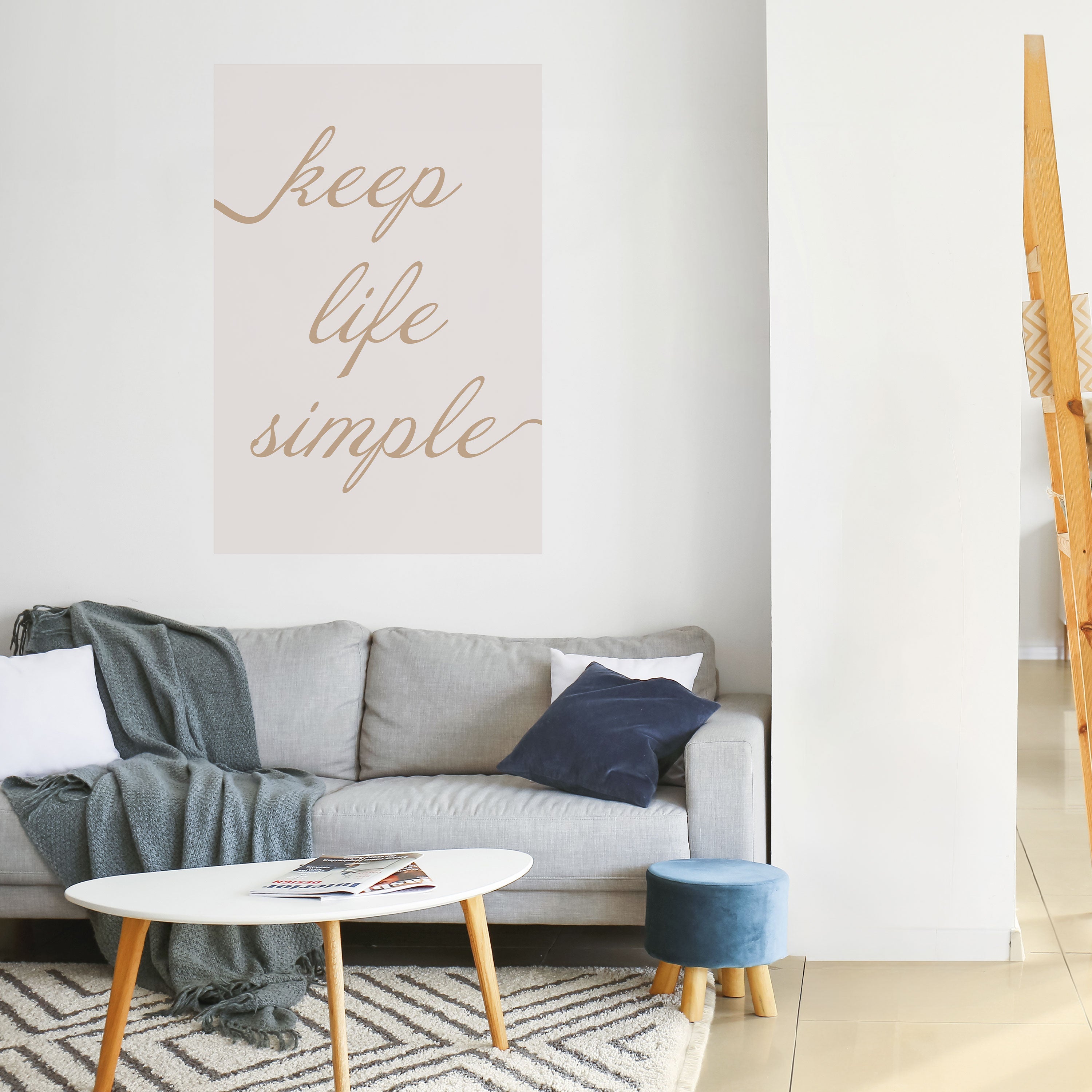 MINIMALIST MANTRA Poster Vertical Autocolante