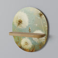 DREAMY MEADOW Prateleira Oval Decorativa em Efeito Carvalho