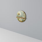 DREAMY MEADOW Prateleira Oval Decorativa em Efeito Carvalho