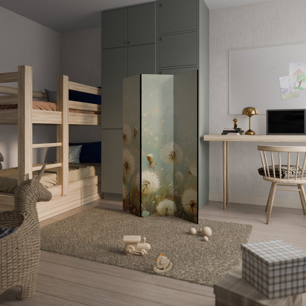 DREAMY MEADOW Biombo Decorativo de 3 Painéis