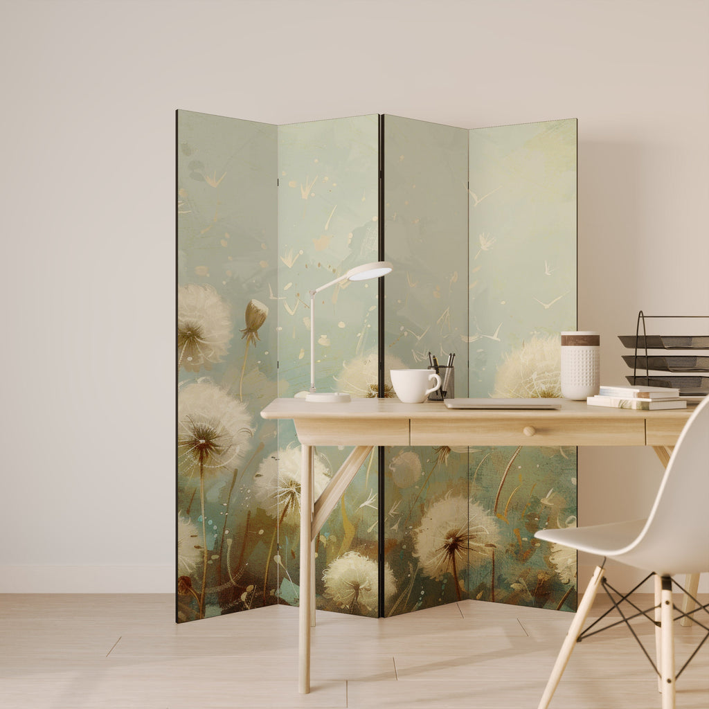 DREAMY MEADOW Biombo Decorativo de 4 Painéis