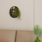 FLORAL NOIR Prateleira Oval Decorativa em Acabamento Preto