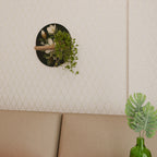 FLORAL NOIR Prateleira Oval Decorativa em Efeito Carvalho