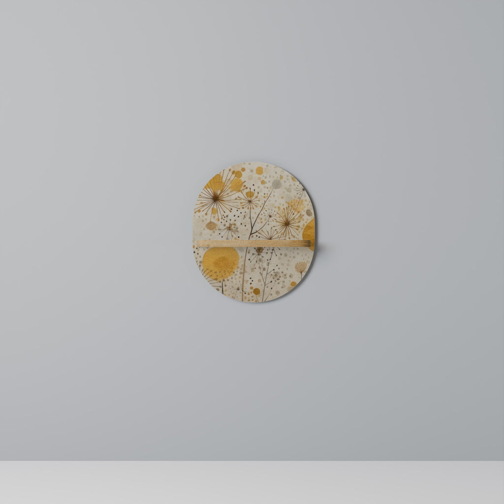 MORNING GLADE Prateleira Oval Decorativa em Efeito Carvalho