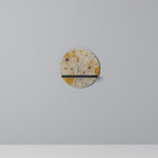 MORNING GLADE Prateleira Redonda Decorativa em Acabamento Preto