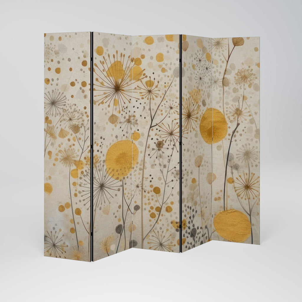 MORNING GLADE Decorative 5-Panel Room Divider