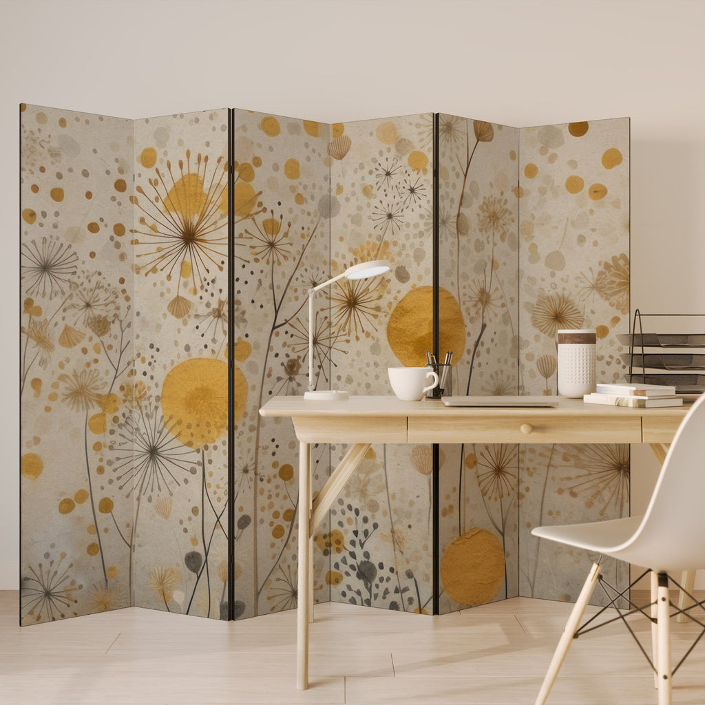 MORNING GLADE Decorative 6-Panel Room Divider