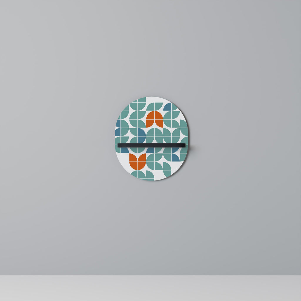 BE THE CHANGE Prateleira Oval Decorativa em Acabamento Preto