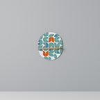 BE THE CHANGE Prateleira Oval Decorativa em Efeito Carvalho