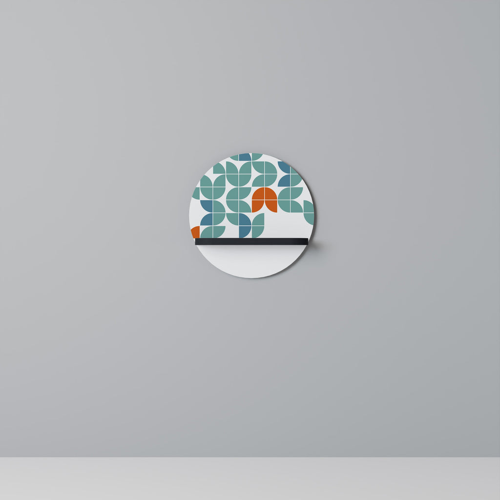 BE THE CHANGE Round Art Shelf In Black Finish