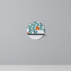 BE THE CHANGE Round Art Shelf In Black Finish