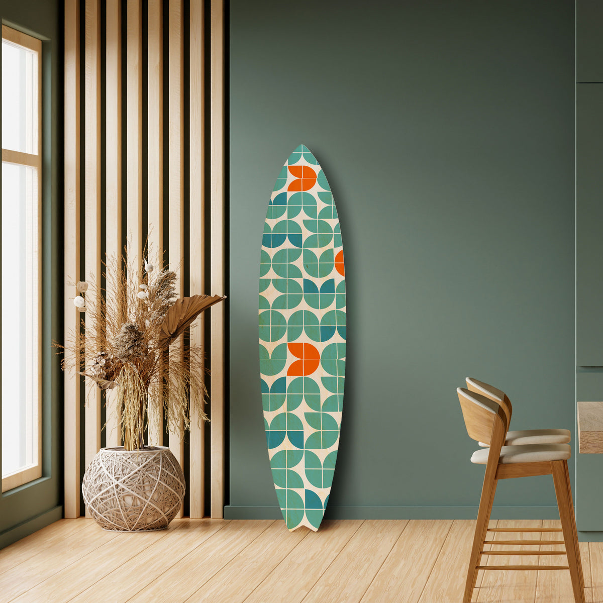 BE THE CHANGE Painel Decorativo Prancha de Surf