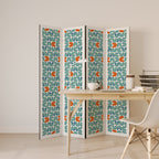 BE THE CHANGE Biombo Decorativo de 4 Painéis