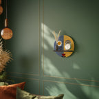 SCANDIC FLORET Round Art Shelf In Black Finish