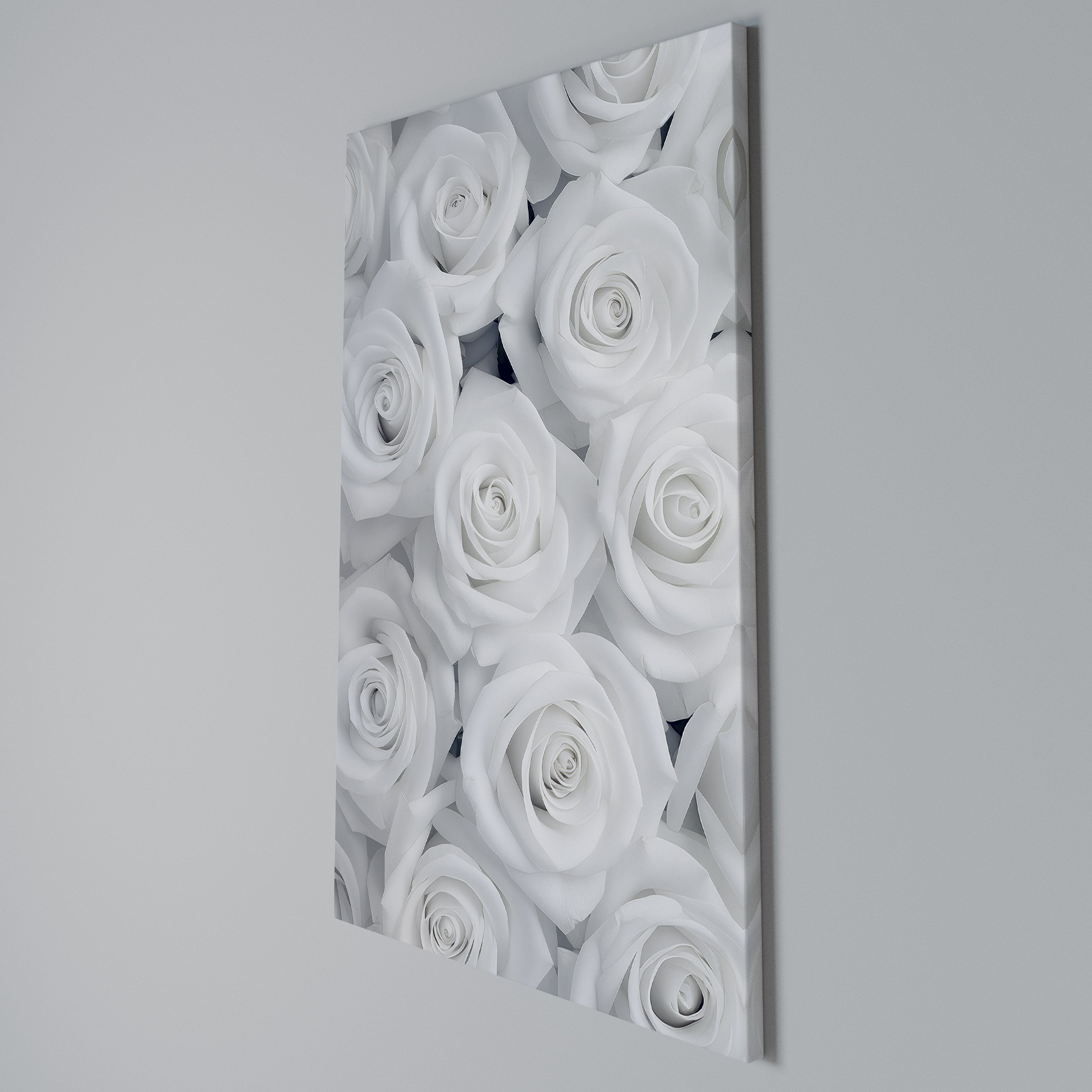 ELEGANCE IN WHITE Quadro em tela vertical