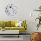 ELEGANCE IN WHITE Quadro Redondo Decorativo