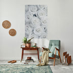 ELEGANCE IN WHITE Poster Vertical Autocolante